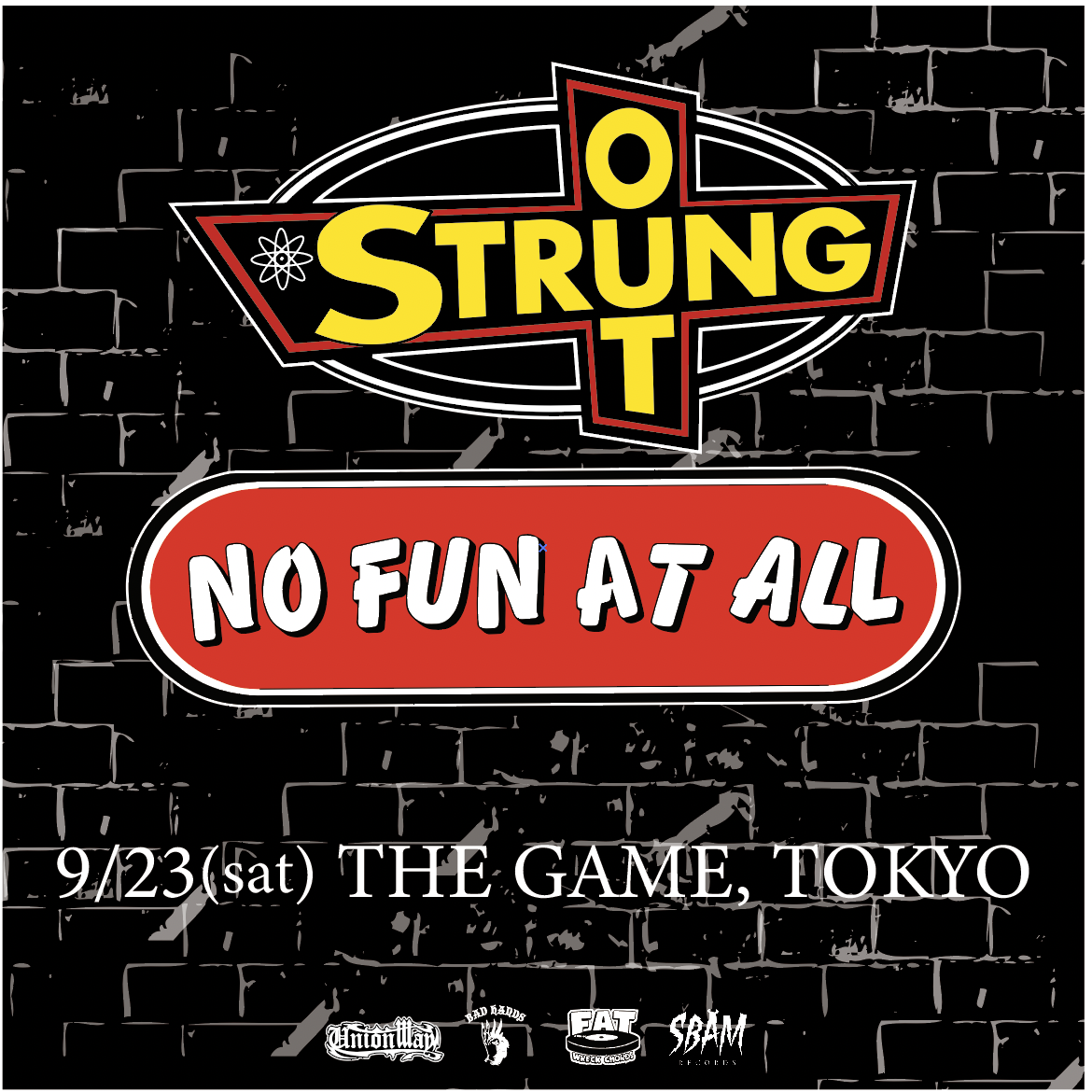 9.23 STRUNG OUT&NO FUN AT ALL JAPAN TOUR 2023 渋谷 THE GAMEの写真