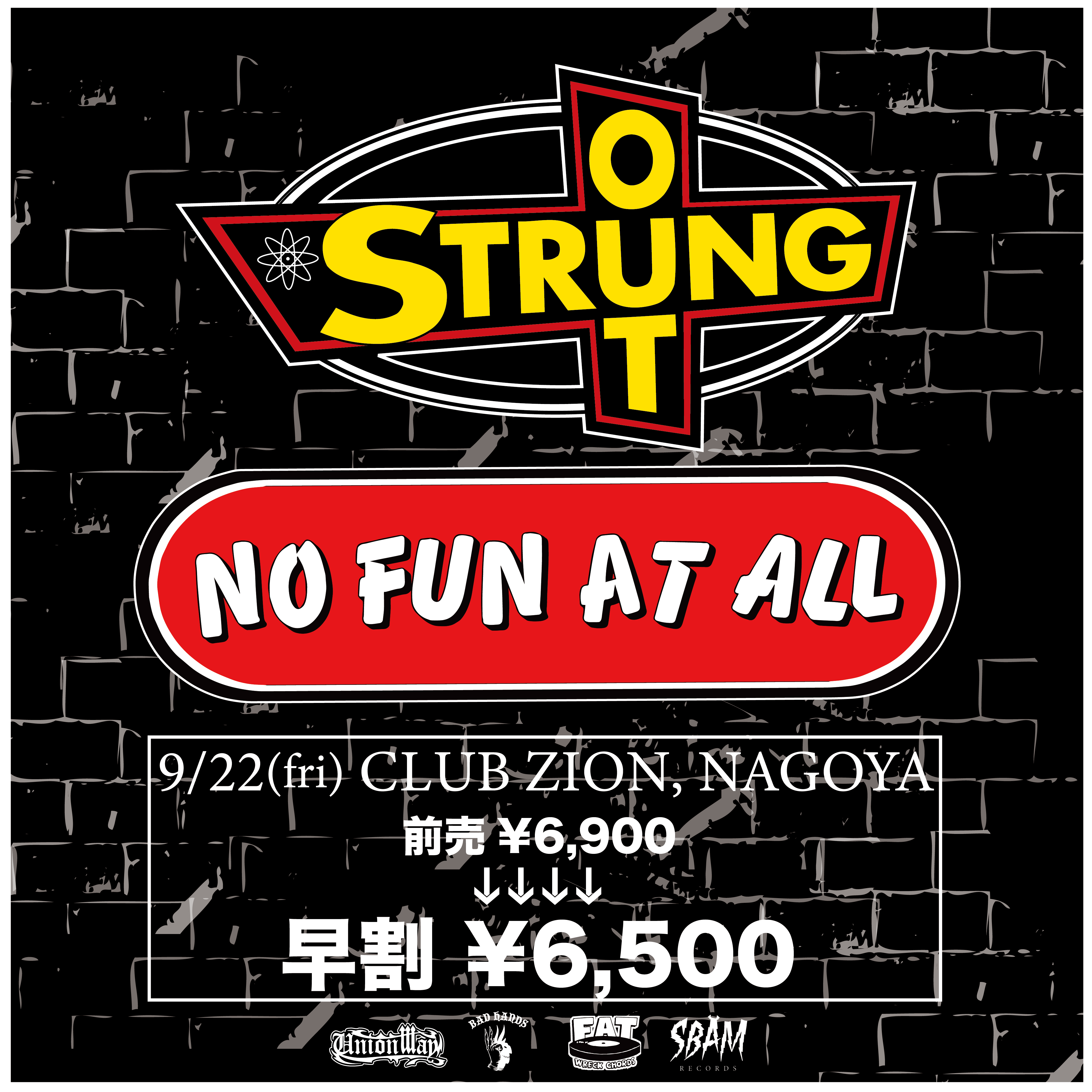 9.22 Club Zion x BALL&CHAIN presents STRUNG OUT & NO FUN AT ALL JAPAN TOUR 2023 名古屋 CLUB ZIONの写真