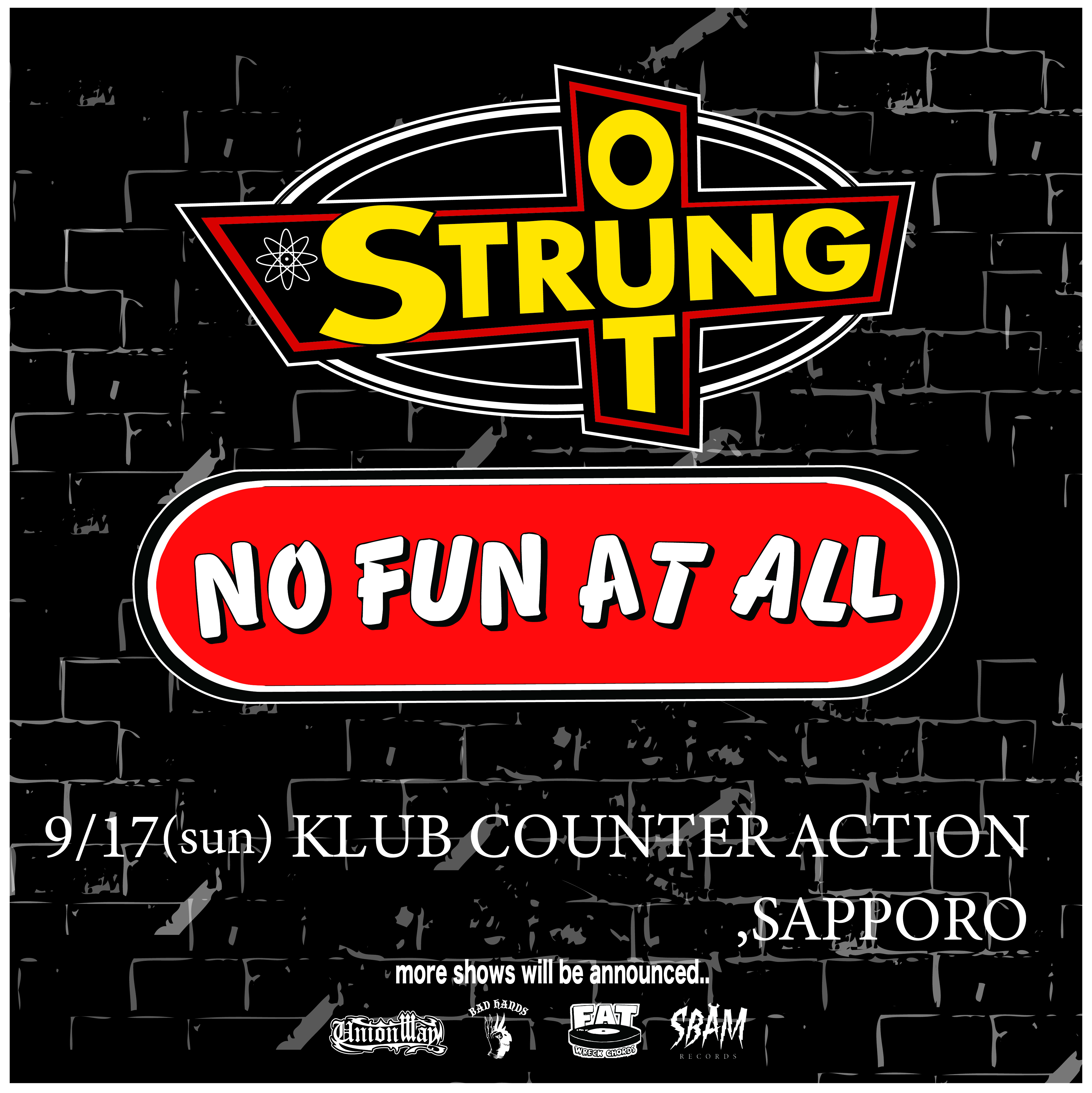 9.17 NAMARA EXTRA ~STRUNG OUT & NO FUN AT ALL JAPAN TOUR 2023~ 札幌 KLUB COUNTER ACTIONの写真