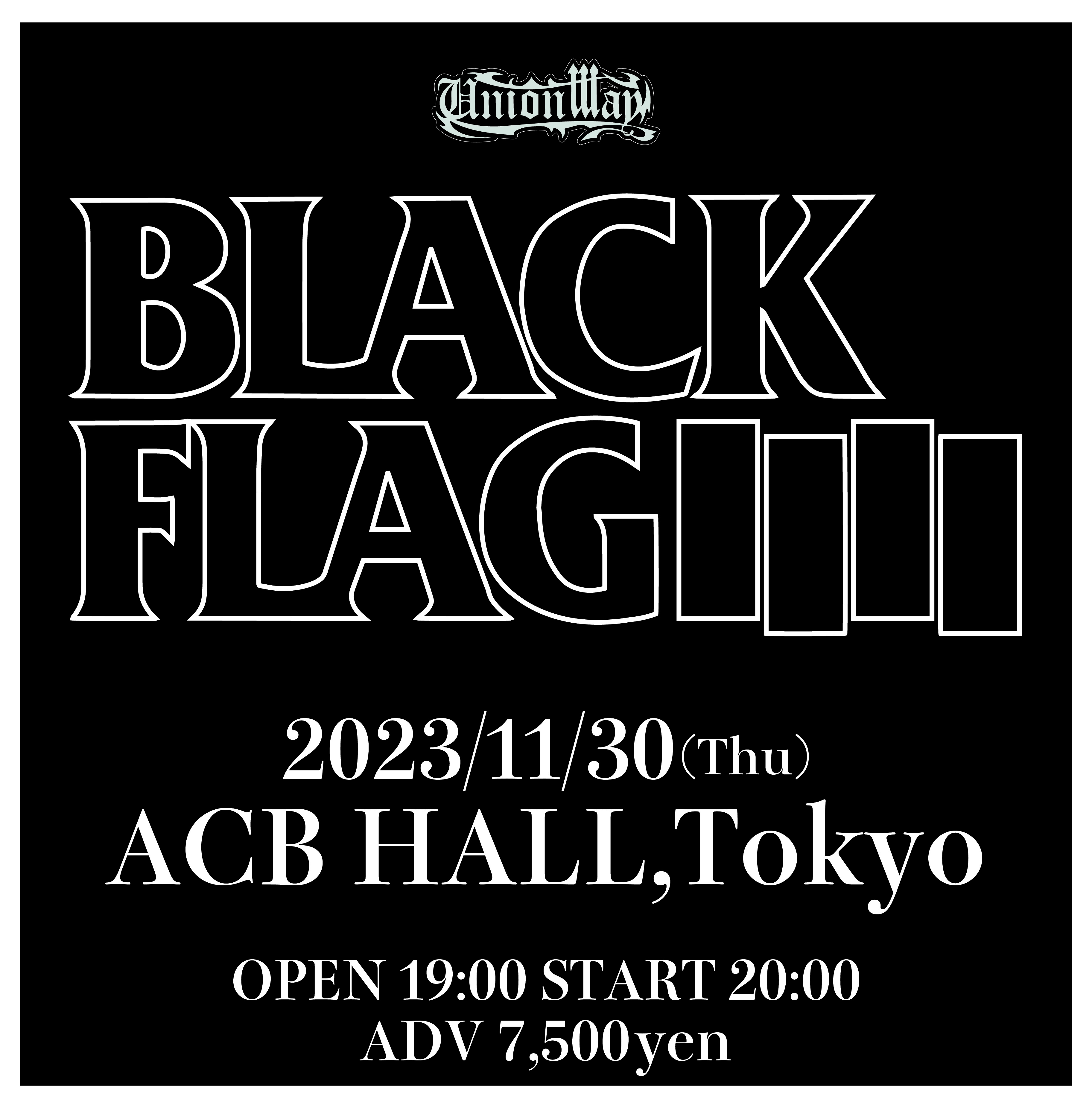 11.30 BLACK FLAG JAPAN TOUR 2023 新宿 ACB HALLの写真