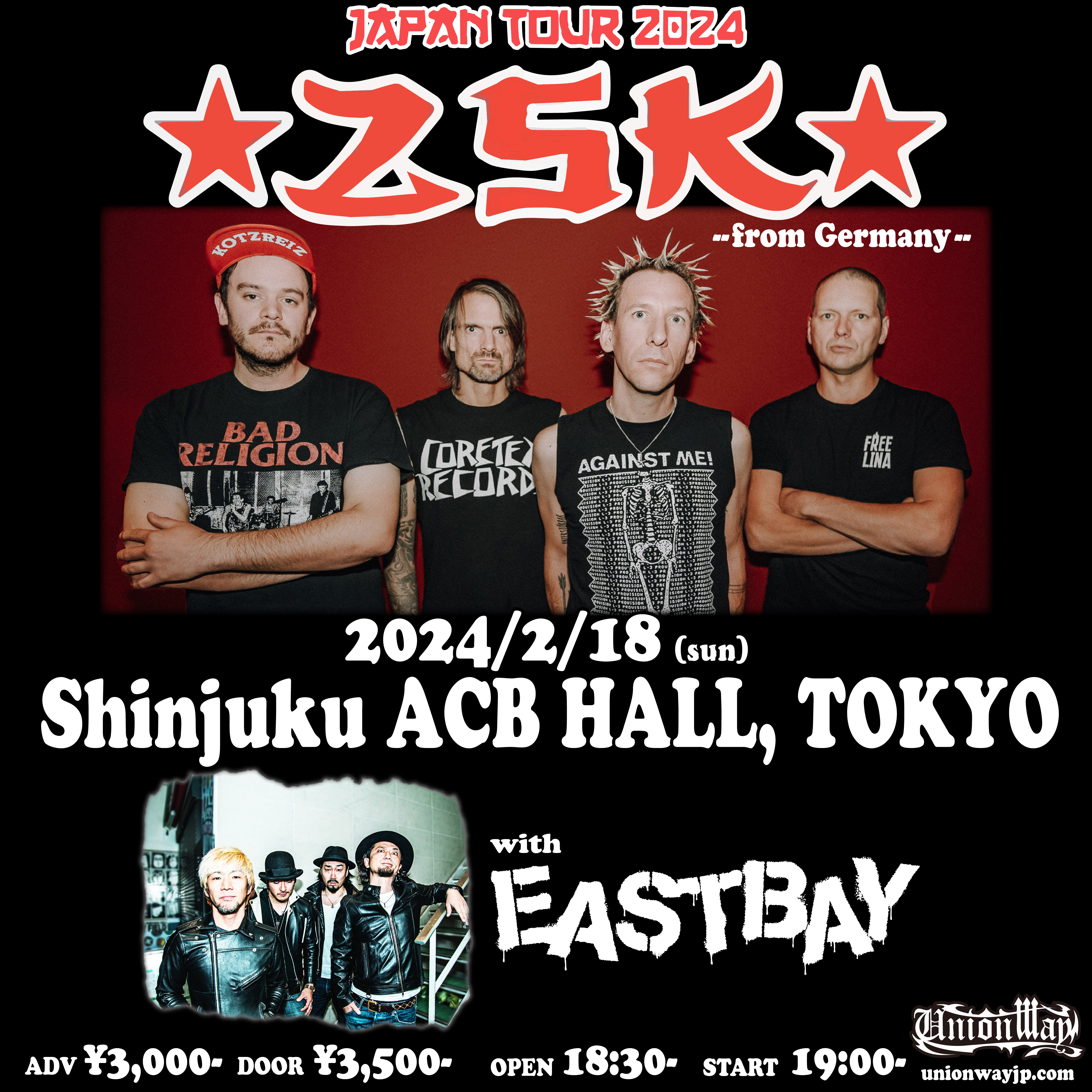 ZSK JAPAN TOUR 2024 新宿 ACB HALLの写真