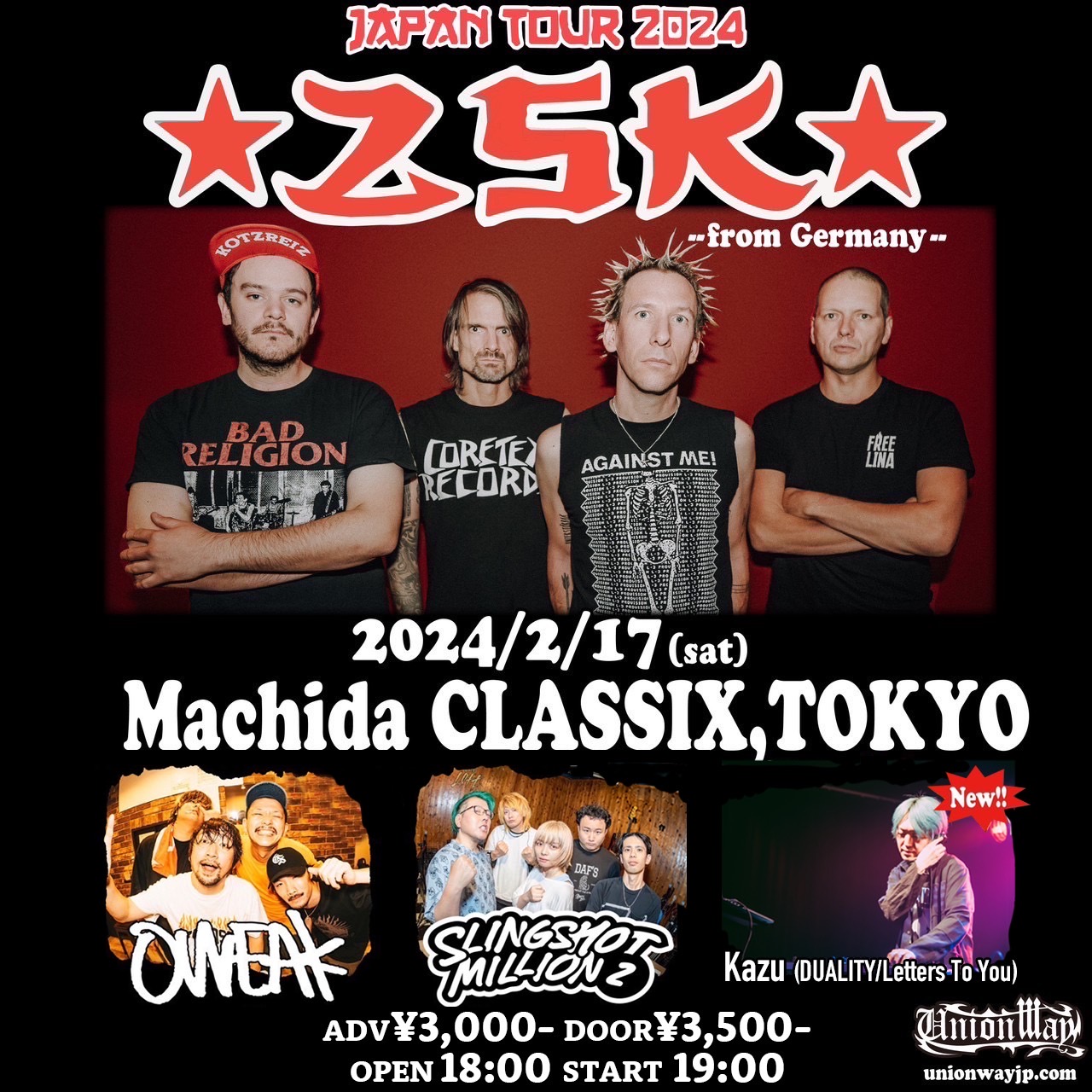 ZSK JAPAN TOUR 2024 町田 CLASSIXの写真