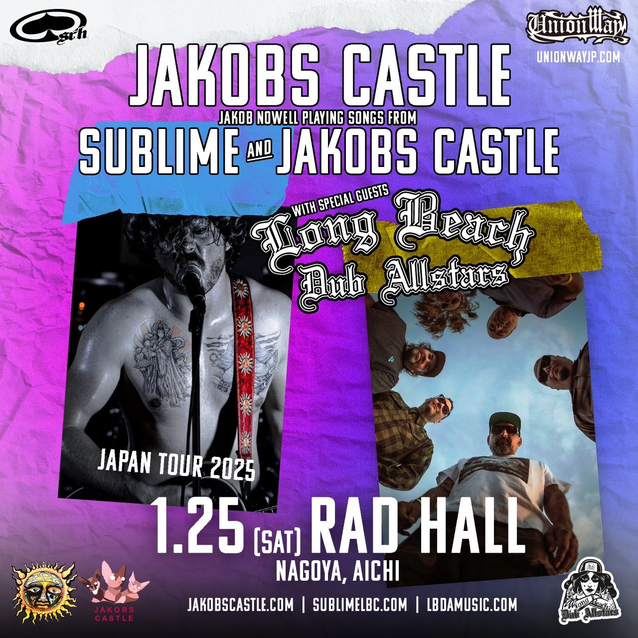 1/25 JAKOBS CASTLE&LONG BEACH DUB ALLSTARS JAPAN TOUR 2025 名古屋 RAD HALLの写真