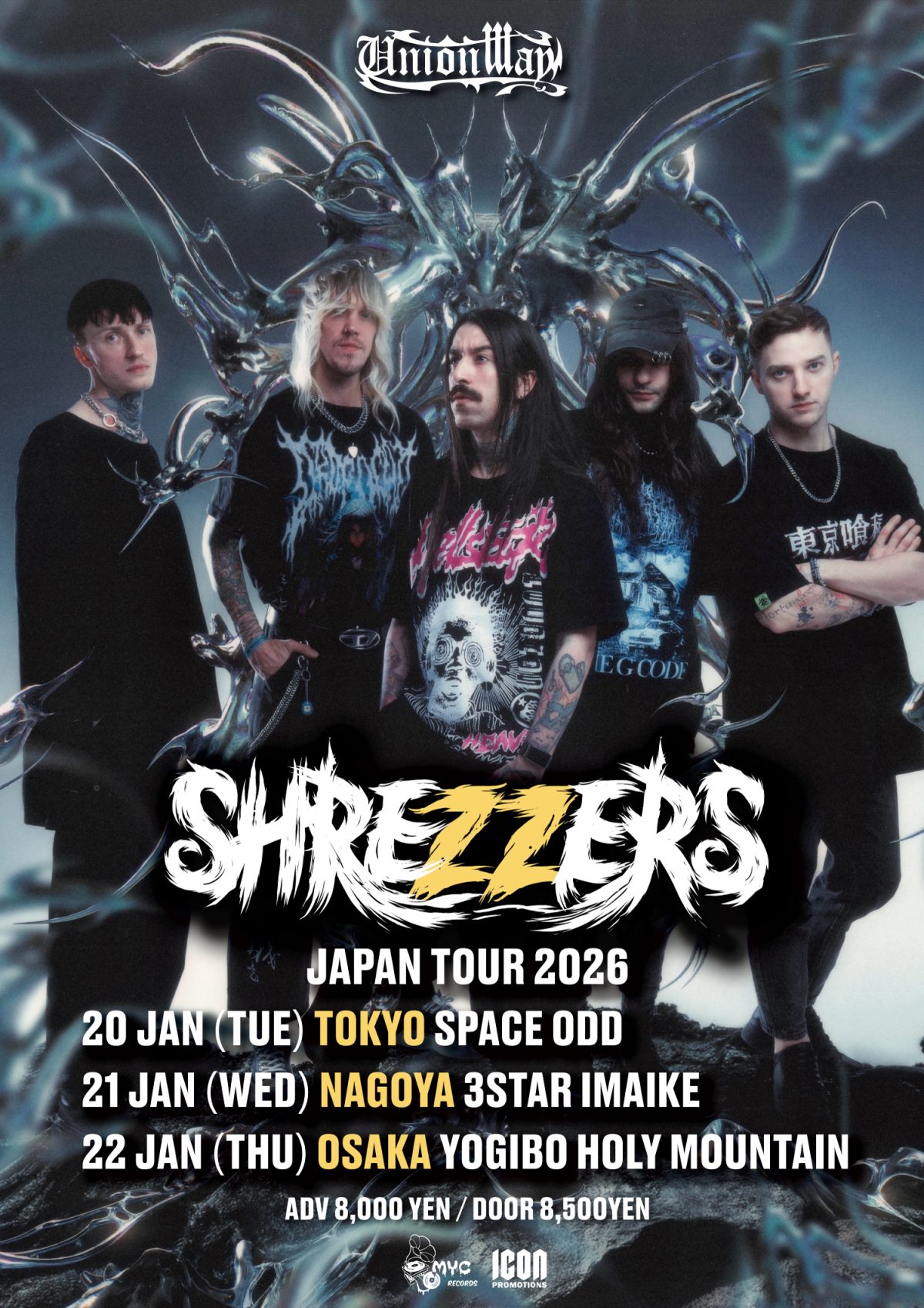 SHREZZERS JAPAN TOUR 2026 東京 Space Oddの写真